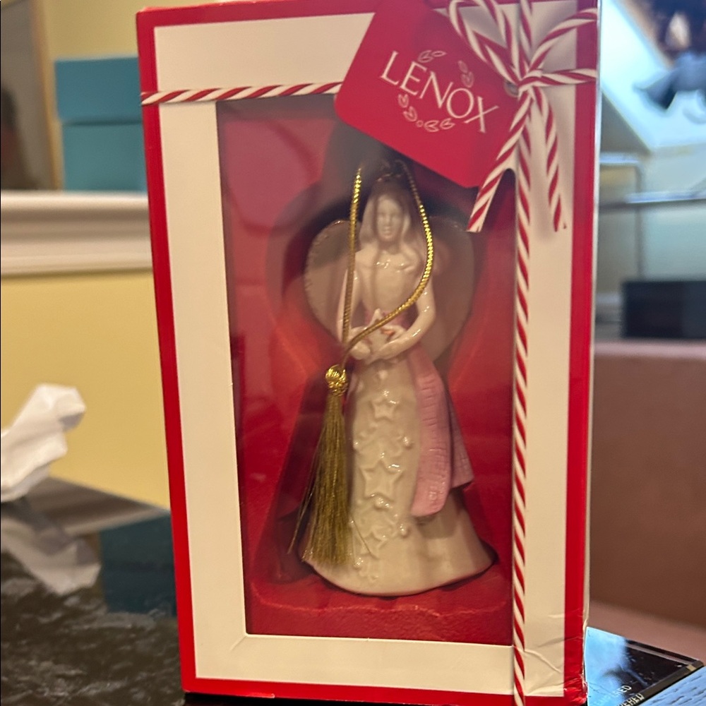 LENOX "Peaceful Wishes Angel" Ornament NIB